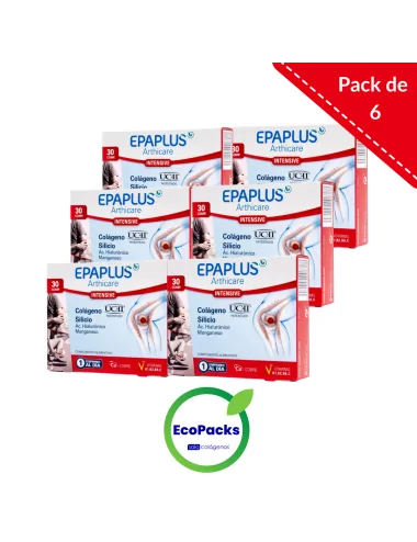 Epaplus EcoPack 6 Colágeno UCII + Silicio 30 Días 30 comp