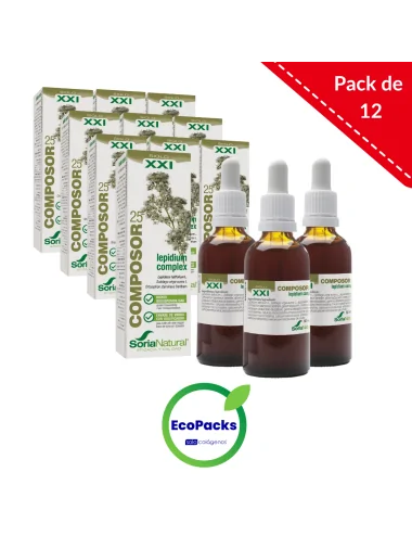 Soria Natural EcoPack 12 Composor 25 Lepidium Complex 50 ml