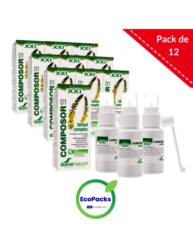 Soria Natural EcoPack 12 Composor 01 Farinol Complex 30 ml