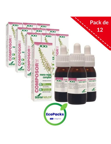 Soria Natural EcoPack 12 Composor 31 Meno-Regul Complex 50 ml