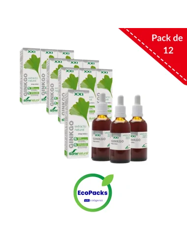Soria Natural EcoPack 12 Extracto de Ginkgo Biloba 50 ml