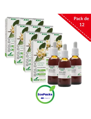 Soria Natural EcoPack 12 Extracto De Boldo 50 ML