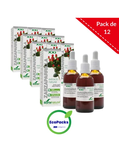 Soria Natural EcoPack 12 Extracto de Zarzaparrilla 50 ml