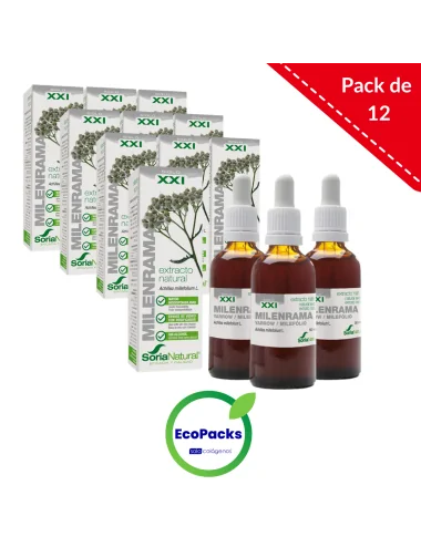 Soria Natural EcoPack 12 Extracto De Milenrama 50 ml