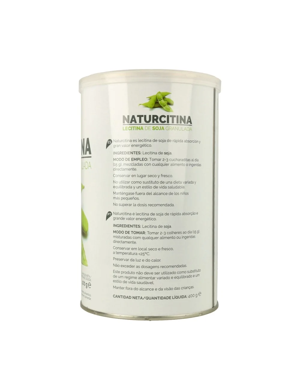 Naturcina (Lecitina de Soja Granulada) - 400 g. Soria Natural