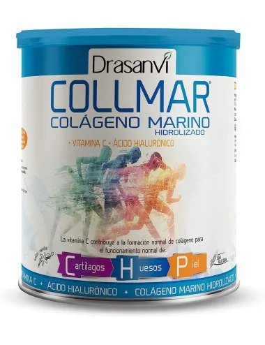 Collmar Drasanvi Colageno marino+ Vitamina C+Acido Hialuronico 275g Sabor Vainilla