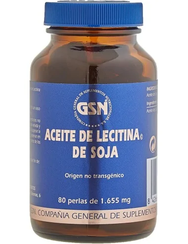GSN Aceite de Lecitina de Soja 80 Perlas