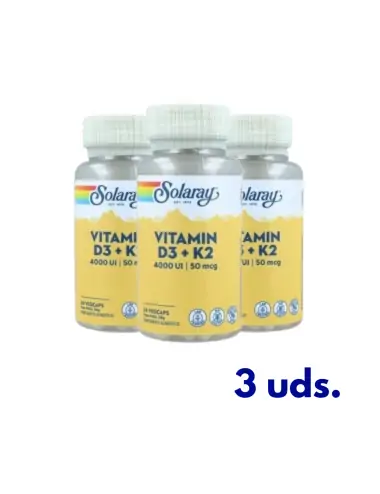 Solaray Pack 3 Vitamina D3...