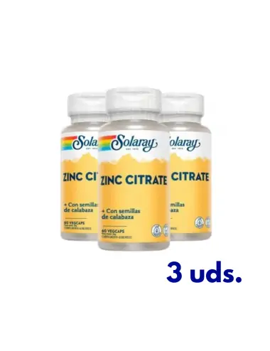 Solaray Pack 3 Zinc Citrato...