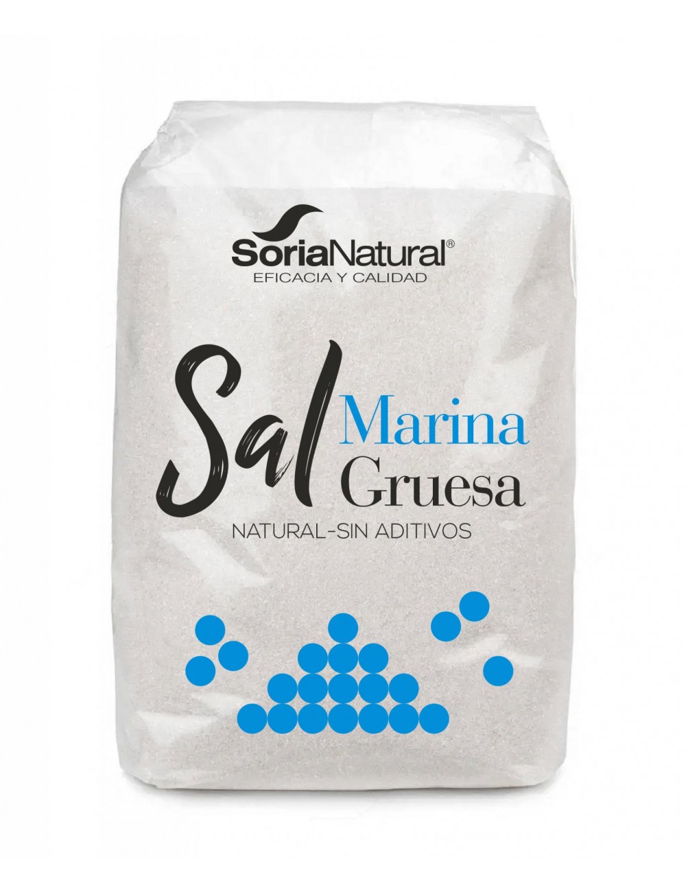 Soria Natural Sal Marina Gruesa sin refinar 1 Kg.