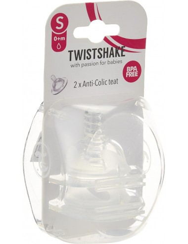Tetinas Twistshake Anti-Cólico 4+m 2 un.