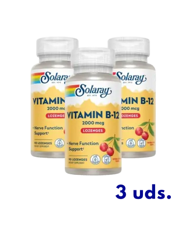 Solaray Pack 3 Vitamin B-12...