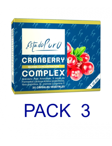 Pack 3 Tongil Estado Puro Cranberry Complex 30 Cap