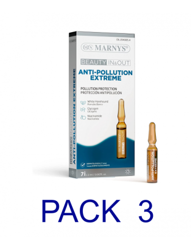 Marnys Pack 3 Beauty In & Out Anti-Pollution Extreme 7 Amp.