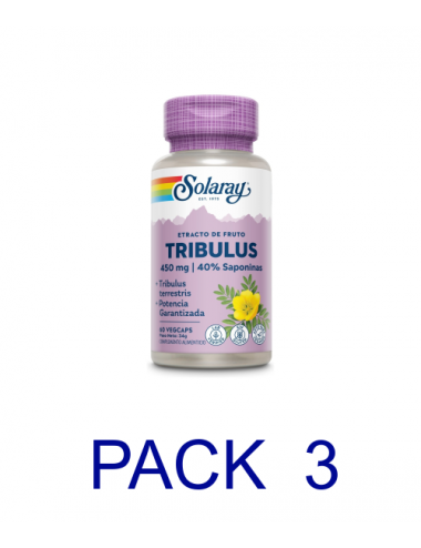 Pack 3 Solaray Tribulus 60 Cap