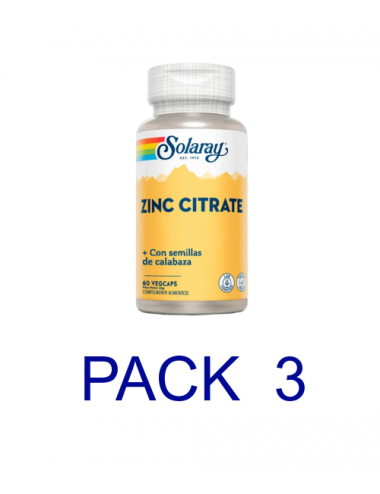 Pack 3 Solaray Citrato de...