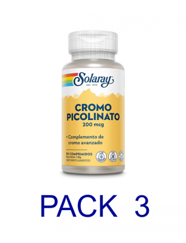Solaray Pack 3 Cromo...