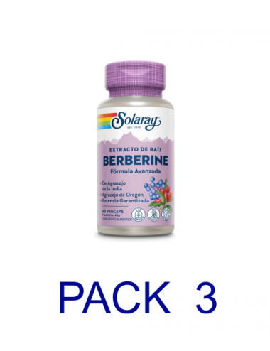 Pack 3 Solaray Berberina 60...