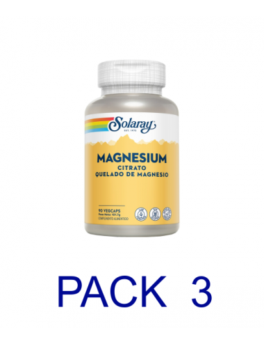 Pack 3 Solaray Magnesium...