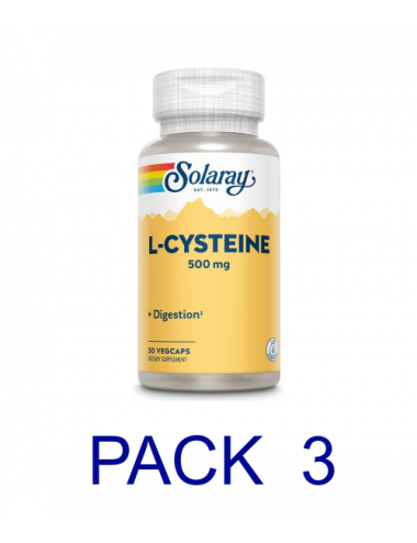 Pack 3 Solaray L-Cysteine...