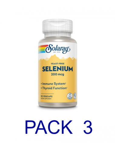 Pack 3 Solaray Selenio 200...