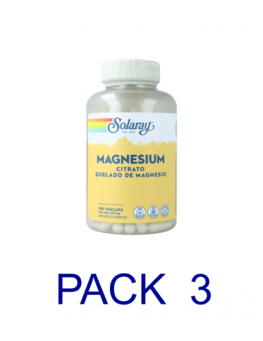 Pack 3 Solaray Magnesium...