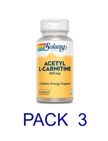 Pack 3 Solaray Acetyl L-...