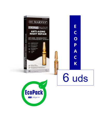 Marnys EcoPack 6 Beauty In & Out Anti-Aging Night Repair 7 Amp.