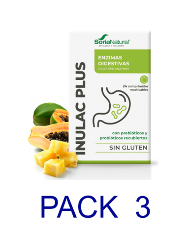 Pack 3 Soria Natural Inulac...