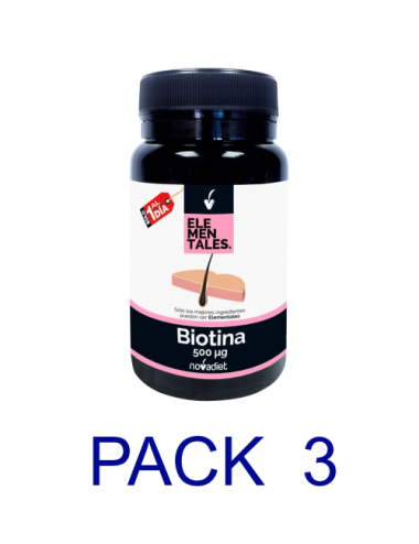 Pack 3 Novadiet Biotina 500...
