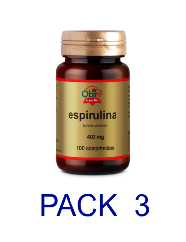 Obire Pack 3 Espirulina 400...