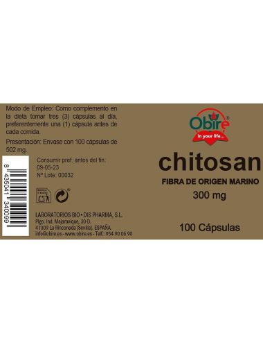 Obire Chitosan 300 mg. 100...