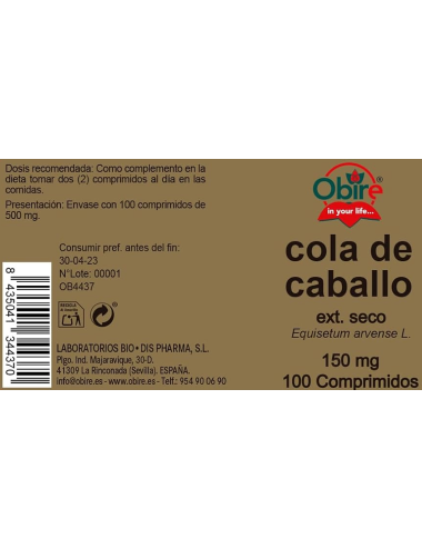 Obire Cola de Caballo 150...