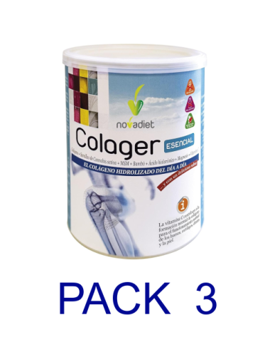 Pack 3 Novadiet Colager Esencial 300 gr.