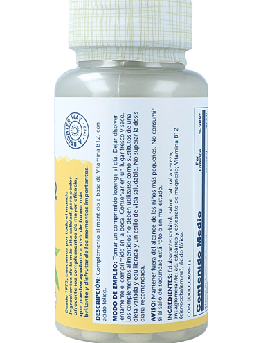 Solaray Vitamina B-12 +...