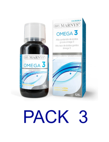 Pack 3 Marnys Omega 3 125 ml.