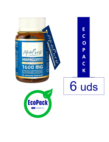 EcoPack 6 Harpagofito 1600 mg 30 cáp Estado Puro Tongil