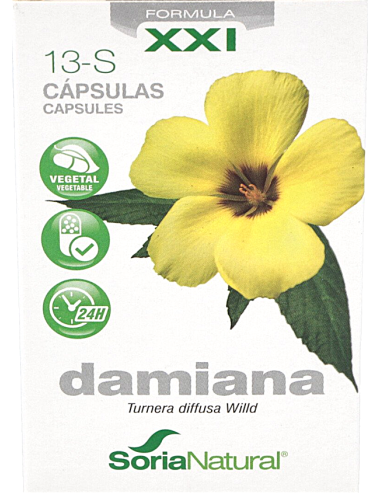 Soria Natural Damiana 30 Cáp.