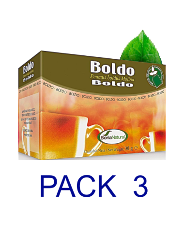 Pack 3 Soria Natural Boldo...