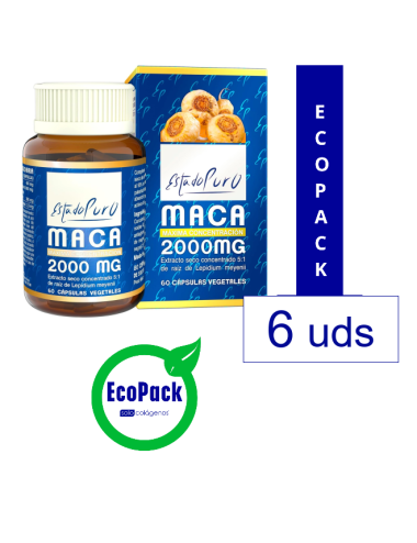 EcoPack 6 Tongil Estado Puro Maca 2000 Mg 60 Cap