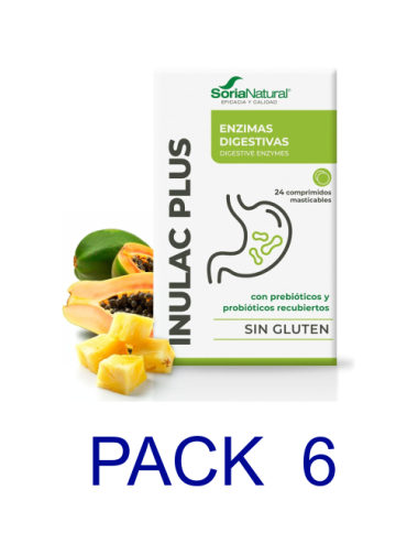 Pack 6 Soria Natural Inulac...