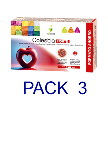 Pack 3 Colestia FORTE 60 Cápsulas Novadiet