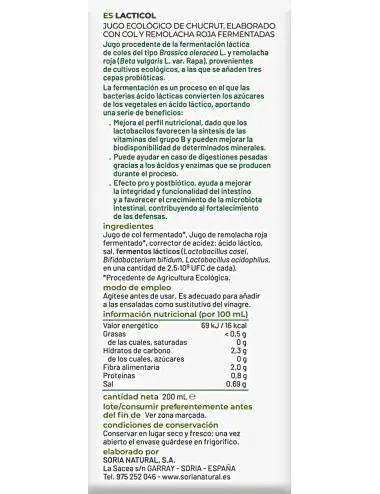 Soria Natural Lacticol 200 ML