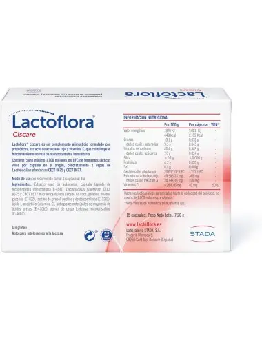 Lactoflora Ciscare 15 cápsulas