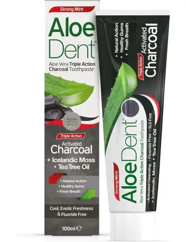 Dentifrico aloedent carbón...
