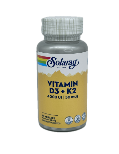 Solaray Vitamina D3 + K2 60...