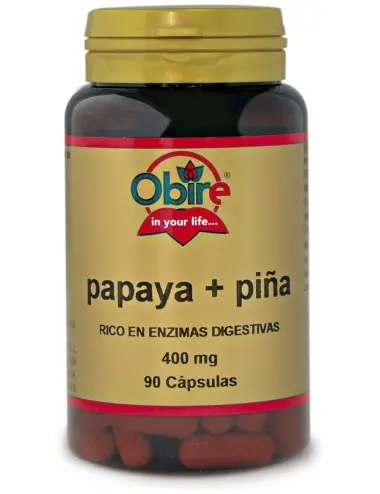 Obire Papaya + Piña 400 mg....