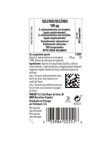 Solgar Selenio 100 µg 100 COMP