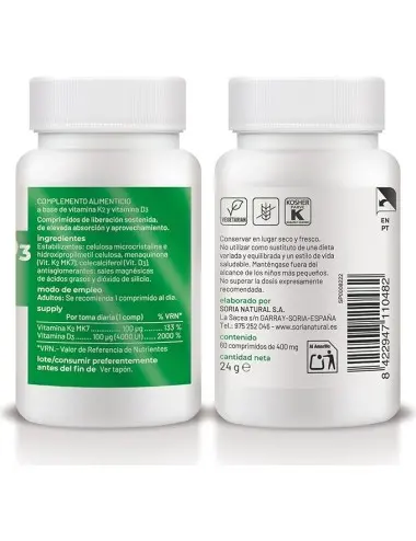 Soria Natural Vitamina K2 +...