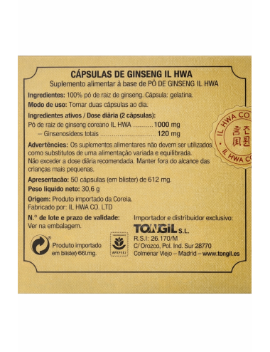 Tongil Ginseng Coreano Il...
